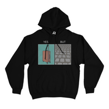 Load image into Gallery viewer, &quot;Yes, but&quot; Basic Hoodie White/Black