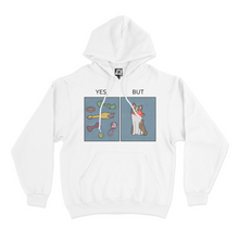 Load image into Gallery viewer, &quot;Yes, but&quot; Basic Hoodie White/Beige