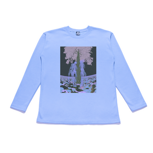 "A new beginning" Taper-Fit Heavy Cotton Tee Sky Blue