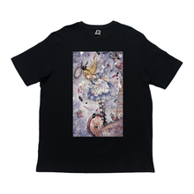 Load image into Gallery viewer, &quot;Alice&quot; Cut and Sew Wide-body Tee Black