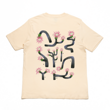 Load image into Gallery viewer, "Wiggy Tree" Cut and Sew Wide-body Tee Beige