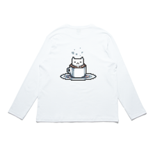 Load image into Gallery viewer, &quot;Floating&quot; Cut and Sew Wide-body Long Sleeved Tee White