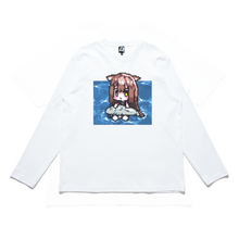 Load image into Gallery viewer, &quot;Floating&quot; Cut and Sew Wide-body Long Sleeved Tee White