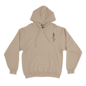 "Sword" Fleece Hoodie Beige