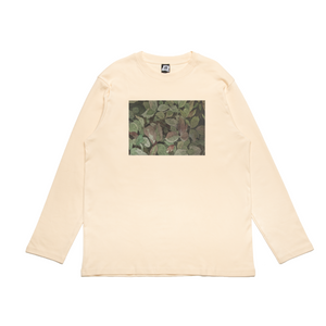 "Elena" Cut and Sew Wide-body Long Sleeved Tee Beige