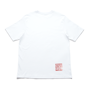 "Flutter" Cut and Sew Wide-body Tee White