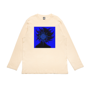 "Foresight" Cut and Sew Wide-body Long Sleeved Tee Beige