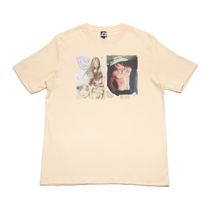 "Cowboy" Cut and Sew Wide-body Tee Beige