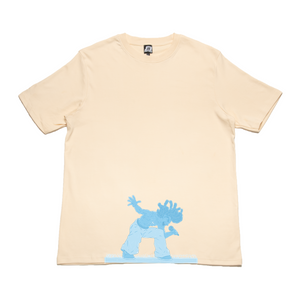 "Light of the World" Cut and Sew Wide-body Tee Beige
