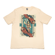 Load image into Gallery viewer, &quot;Circe&quot; Cut and Sew Wide-body Tee White/Beige