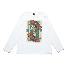 Load image into Gallery viewer, &quot;Circe&quot; Cut and Sew Wide-body Long Sleeved Tee White/Beige