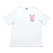 Load image into Gallery viewer, &quot;NASTY&quot; Cut and Sew Wide-body Tee Salmon Pink / White