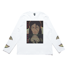 Load image into Gallery viewer, &quot;Lovers&quot; Cut and Sew Wide-body Long Sleeved Tee Beige /Black/ White