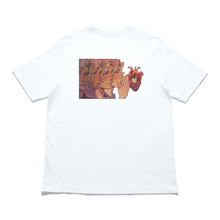 Load image into Gallery viewer, &quot;Love Whispers &amp; Heart&quot; Cut and Sew Wide-body Tee White/Beige