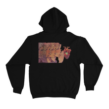 Load image into Gallery viewer, &quot;Love Whispers &amp; Heart&quot; Basic Hoodie Black/Beige