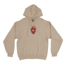 Load image into Gallery viewer, &quot;Love Whispers &amp; Heart&quot; Basic Hoodie Black/Beige