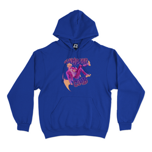 "Vampire Club" Basic Hoodie Cobalt Blue