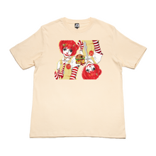 Load image into Gallery viewer, &quot;Mc Donalds&quot; Cut and Sew Wide-body Tee Beige/ Red