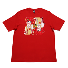 Load image into Gallery viewer, &quot;Mc Donalds&quot; Cut and Sew Wide-body Tee Beige/ Red