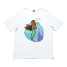 Load image into Gallery viewer, &quot;Ariel&quot; Cut and Sew Wide-body Tee White