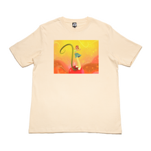 Load image into Gallery viewer, &quot;Cherry On Top Gwen&quot; Cut and Sew Wide-body Tee Beige