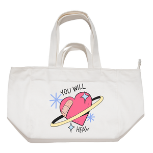 "You Will Heal" Tote Carrier Bag Cream