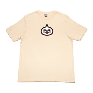 "Dragonblade" Cut and Sew Wide-body Tee Beige