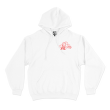 Load image into Gallery viewer, &quot;Everbody Loves Pizza&quot; Basic Hoodie White