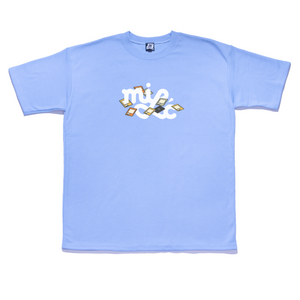 "TCG-Girl" Taper-Fit Heavy Cotton Tee Sky Blue