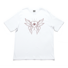 Load image into Gallery viewer, &quot;Eye See All&quot; Cut and Sew Wide-body Tee White/Beige