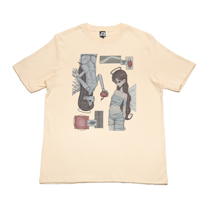 "Error in Eden" Cut and Sew Wide-body Tee Black/Beige/Red