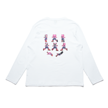 Load image into Gallery viewer, &quot;Sailor Tora&quot; Cut and Sew Wide-body Long Sleeved Tee White