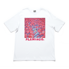 Load image into Gallery viewer, &quot;Flamingo &quot; Cut and Sew Wide-body Tee Salmon Pink/White