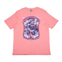 Load image into Gallery viewer, &quot;Smile&quot; Cut and Sew Wide-body Tee Black/Pink