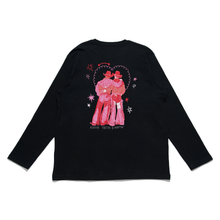 Load image into Gallery viewer, &quot;Cowboys make better lovers&quot; Cut and Sew Wide-body Long Sleeved Tee Black/Salmon Pink