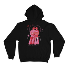 Load image into Gallery viewer, &quot;Cowboys make better lovers&quot; Basic Hoodie Black/ Light Pink