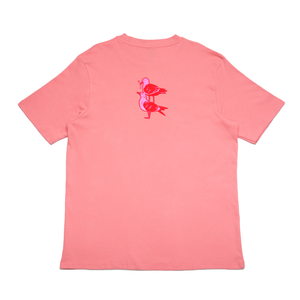 "Love In The City" Cut and Sew Wide-body Tee Salmon Pink