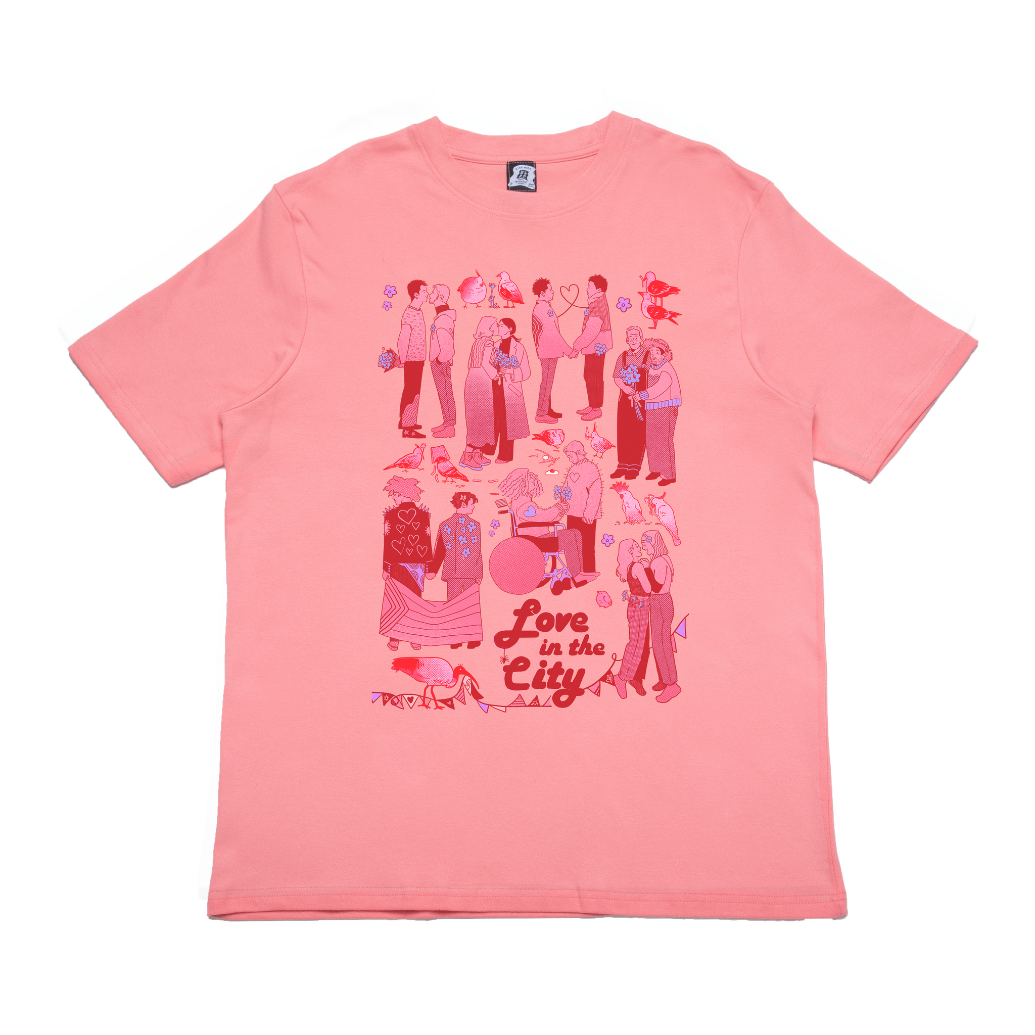 Salmon pink t shirt best sale