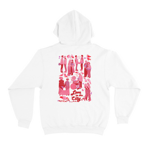"Love In The City" Basic Hoodie White