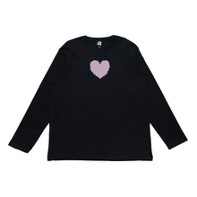 Load image into Gallery viewer, &quot;Valentine&quot; Cut and Sew Wide-body Long Sleeved Tee Black