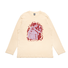 Load image into Gallery viewer, &quot;Valentine&quot; Cut and Sew Wide-body Long Sleeved Tee Beige / Black