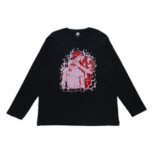 Load image into Gallery viewer, &quot;Valentine&quot; Cut and Sew Wide-body Long Sleeved Tee Beige / Black