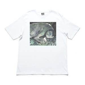 "" Cut and Sew Wide-body Tee White