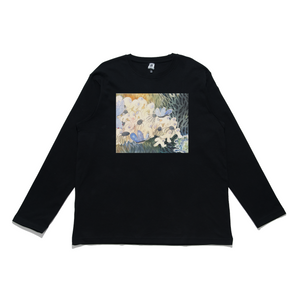 "" Cut and Sew Wide-body Long Sleeved Tee Black