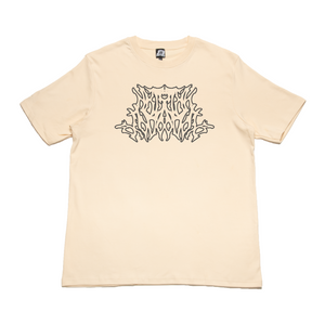 "Loovcs" Cut and Sew Wide-body Tee Beige