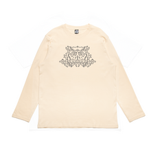 Load image into Gallery viewer, &quot;Loovcs&quot; Cut and Sew Wide-body Long Sleeved Tee Beige