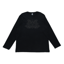 Load image into Gallery viewer, &quot;Loovcs&quot; Cut and Sew Wide-body Long Sleeved Tee Black