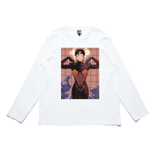 Load image into Gallery viewer, &quot;Venus&quot; Cut and Sew Wide-body Long Sleeved Tee White / Beige