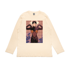 Load image into Gallery viewer, &quot;Venus&quot; Cut and Sew Wide-body Long Sleeved Tee White / Beige