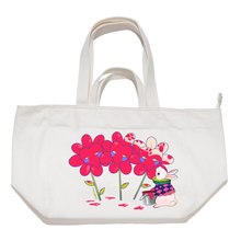 Load image into Gallery viewer, &quot;Wonderland&quot; Tote Carrier Bag Cream/Green